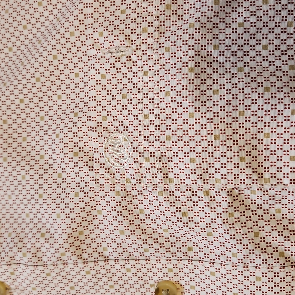 Wrangler Maroon/ Burgundy Patterned Button-Down D… - image 4